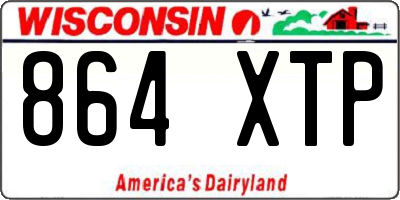 WI license plate 864XTP