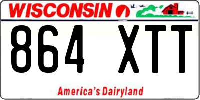 WI license plate 864XTT