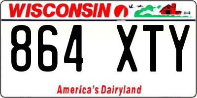 WI license plate 864XTY