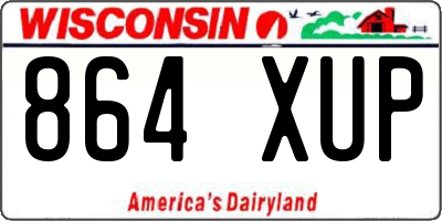 WI license plate 864XUP