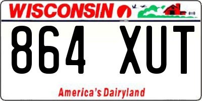 WI license plate 864XUT