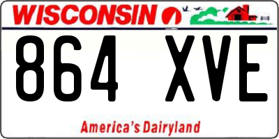 WI license plate 864XVE