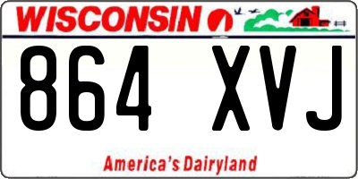 WI license plate 864XVJ