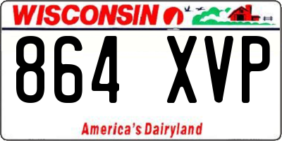WI license plate 864XVP