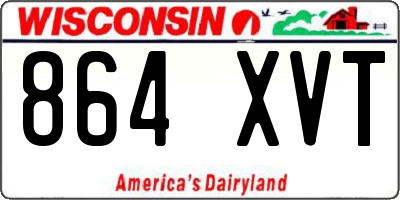 WI license plate 864XVT