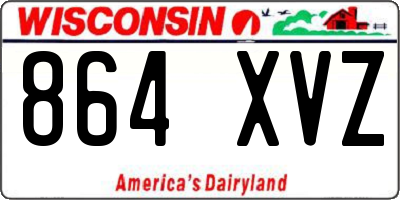 WI license plate 864XVZ