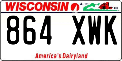 WI license plate 864XWK