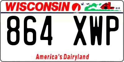WI license plate 864XWP