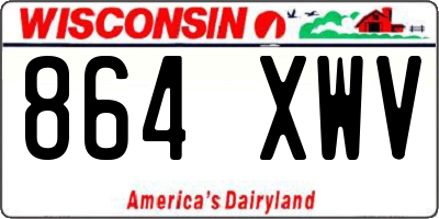 WI license plate 864XWV