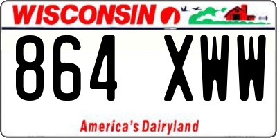 WI license plate 864XWW