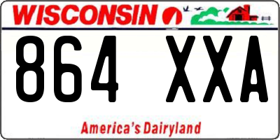 WI license plate 864XXA