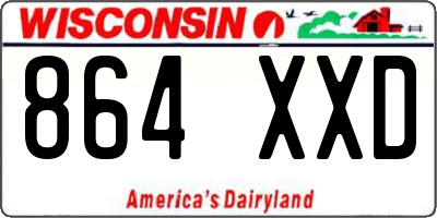 WI license plate 864XXD