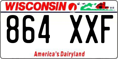 WI license plate 864XXF