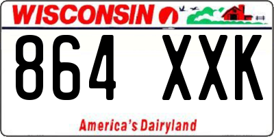 WI license plate 864XXK