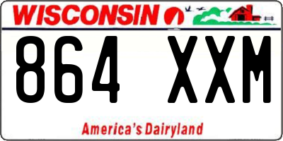WI license plate 864XXM