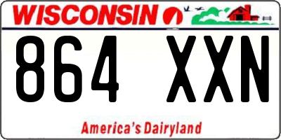 WI license plate 864XXN