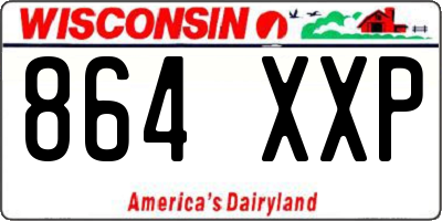 WI license plate 864XXP