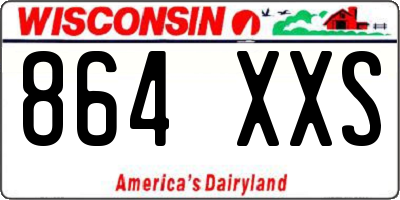 WI license plate 864XXS