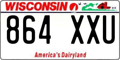 WI license plate 864XXU