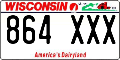 WI license plate 864XXX
