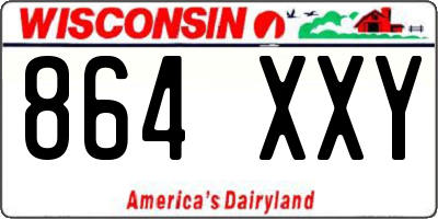 WI license plate 864XXY