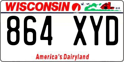 WI license plate 864XYD
