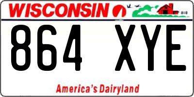 WI license plate 864XYE