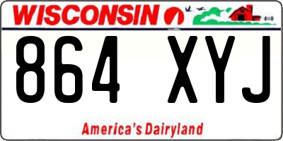 WI license plate 864XYJ