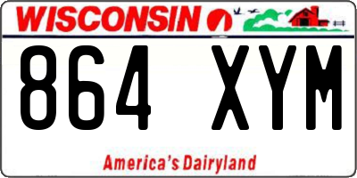 WI license plate 864XYM