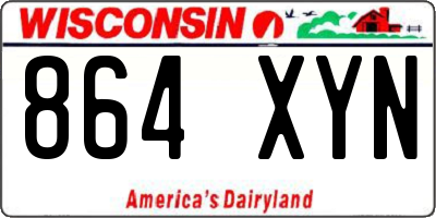 WI license plate 864XYN