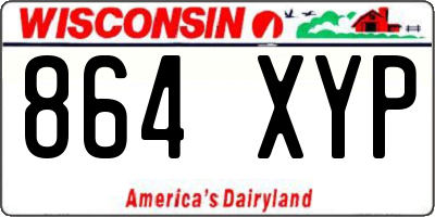 WI license plate 864XYP