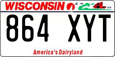 WI license plate 864XYT