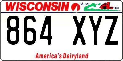 WI license plate 864XYZ