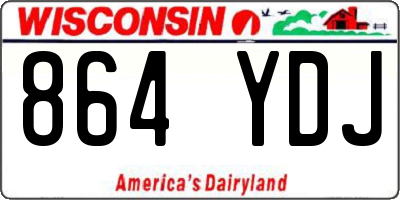 WI license plate 864YDJ