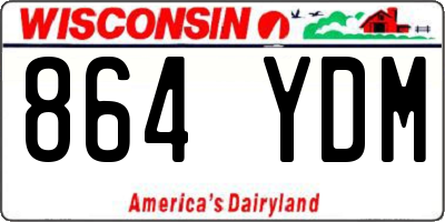 WI license plate 864YDM