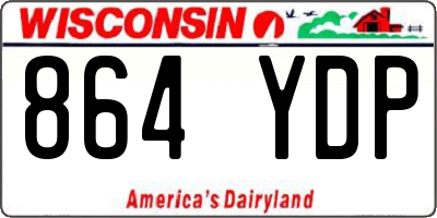 WI license plate 864YDP