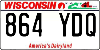 WI license plate 864YDQ