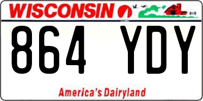 WI license plate 864YDY