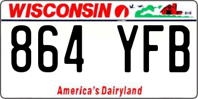 WI license plate 864YFB