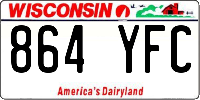 WI license plate 864YFC
