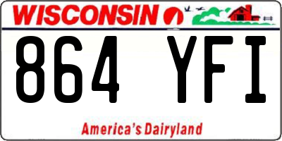 WI license plate 864YFI