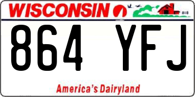 WI license plate 864YFJ