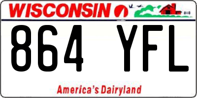 WI license plate 864YFL