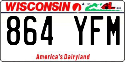 WI license plate 864YFM
