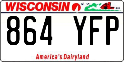 WI license plate 864YFP