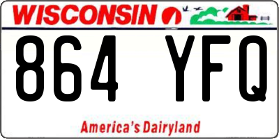 WI license plate 864YFQ