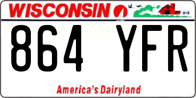 WI license plate 864YFR