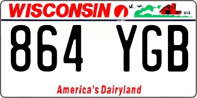 WI license plate 864YGB