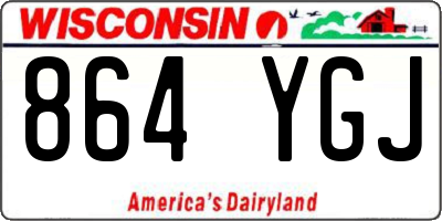 WI license plate 864YGJ
