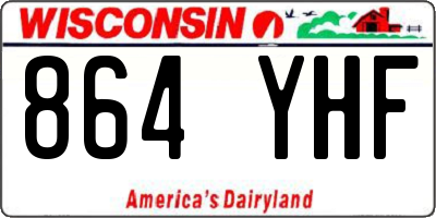 WI license plate 864YHF